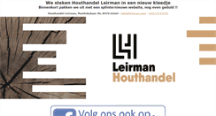 Desktop Screenshot of houthandel-leirman.be